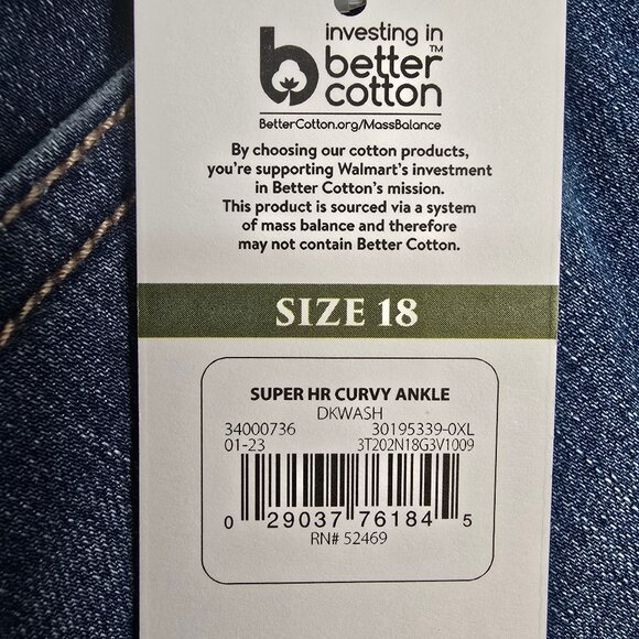 Sofia Jeans Curvy Skinny Super High Rise Womens Sz 18 Blue Rosa Ankle Frayed Hem - Picture 6 of 10